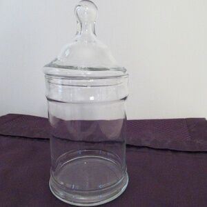 Glass Apothecary Jar & Lid